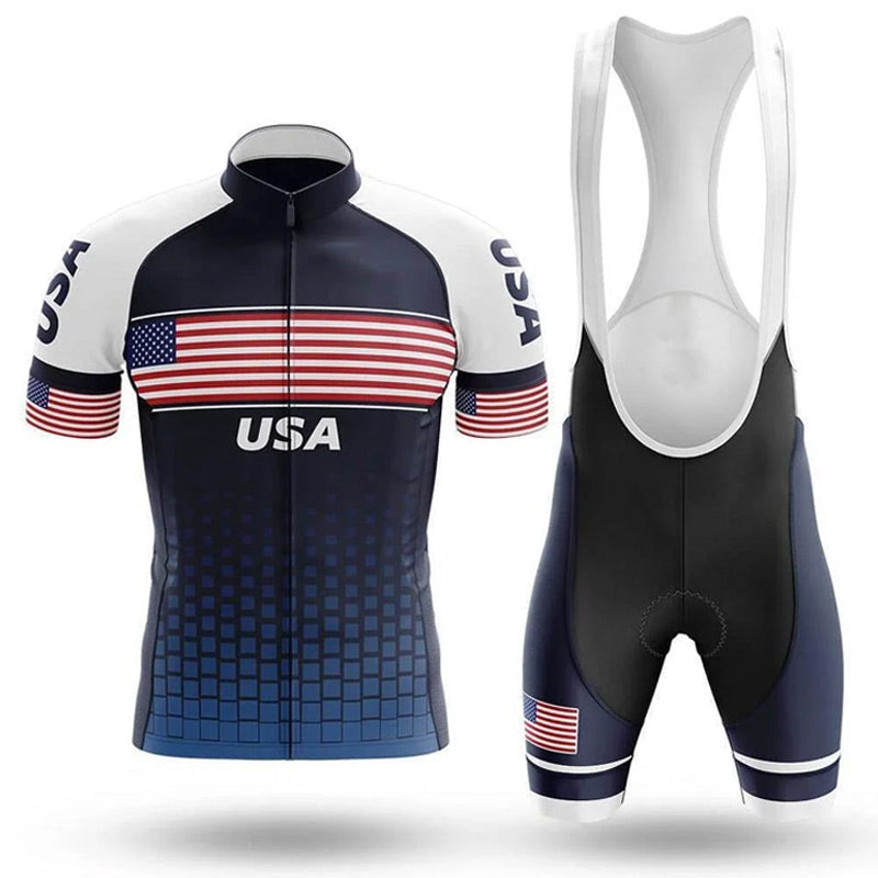 Adibike - Classic USA Men's Cycling Uniform