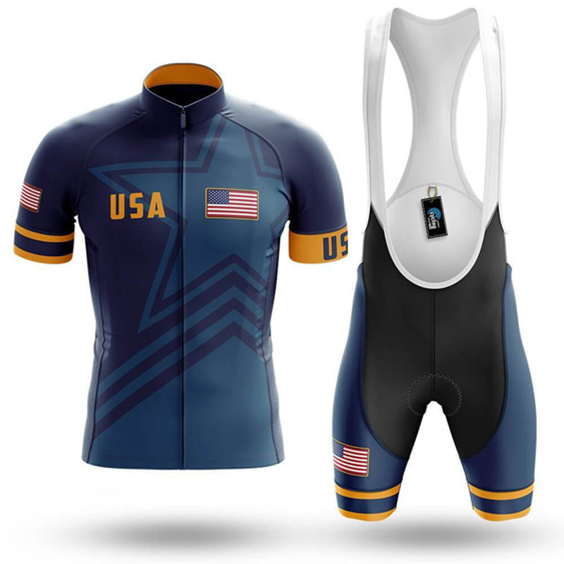 Adibike - USA S5 Navy - Men's Cycling Uniform