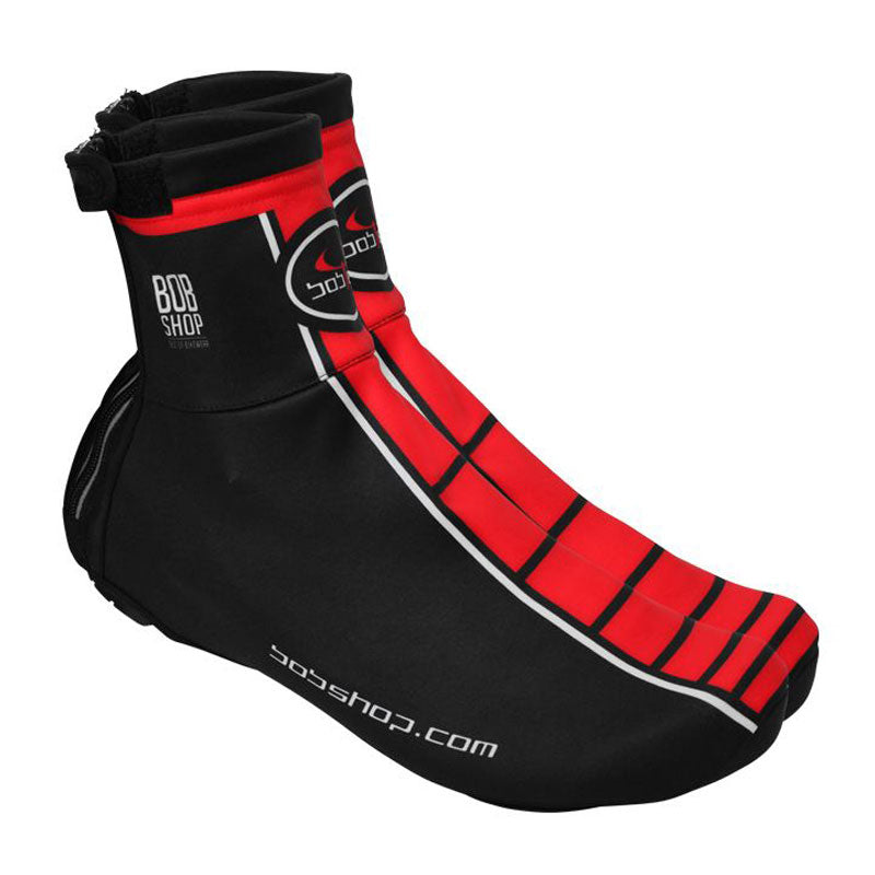 Adibike BOBTEAM Thermal Shoe Covers Infinity black - red