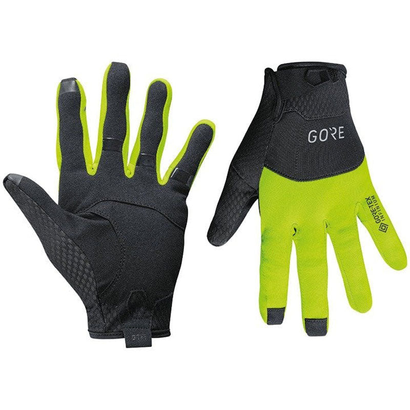 Adibike C5 Gore Windstopper Winter Gloves neon yellow - black