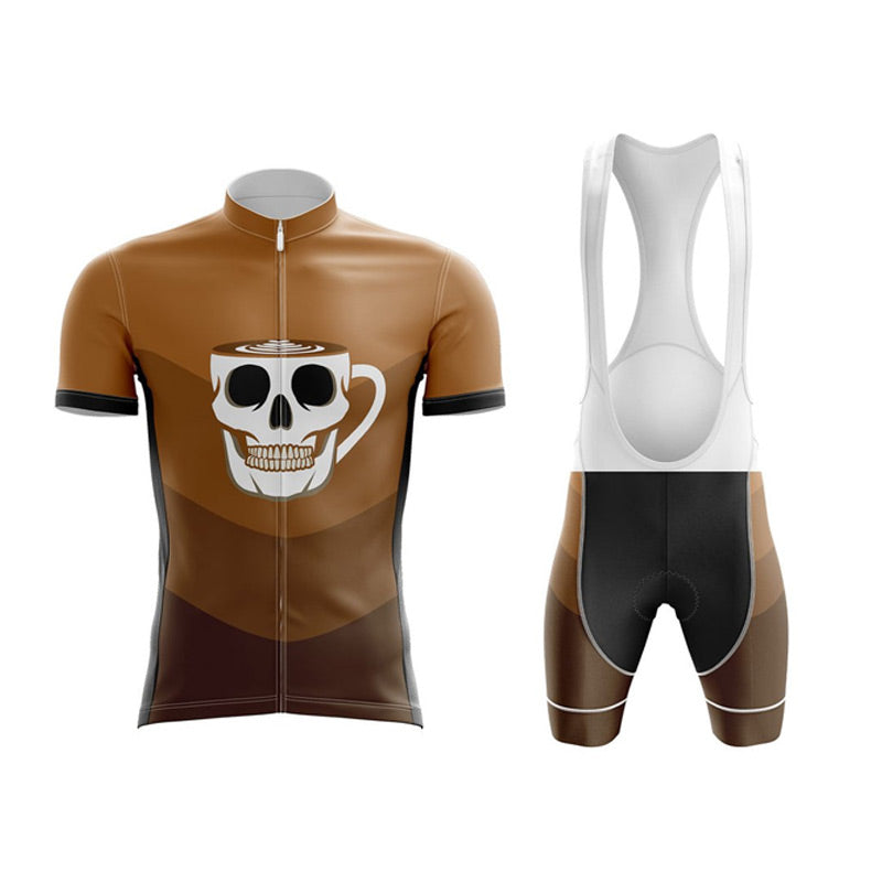 Adibike Coffee Skull Cycling Jersey Uniform