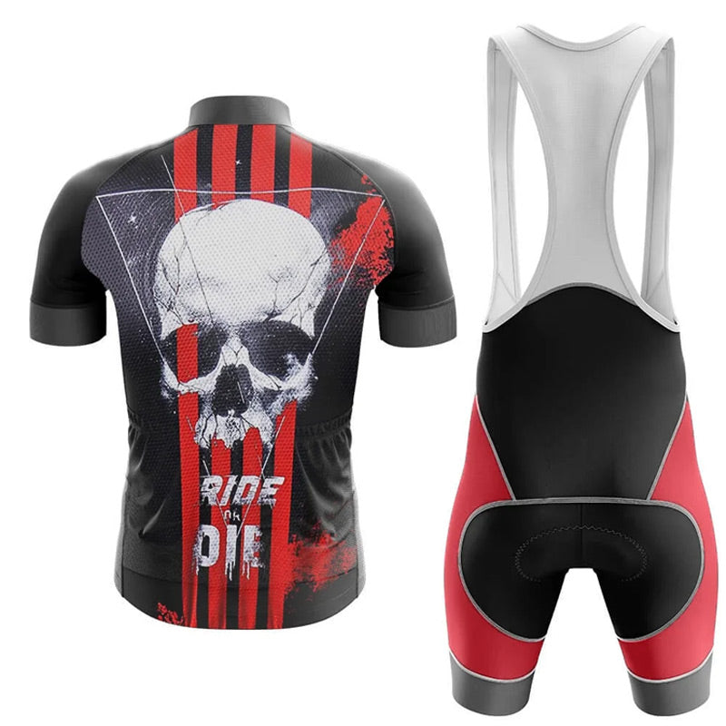 Adibike Skull Men's Short Sleeve Cycling Uniform