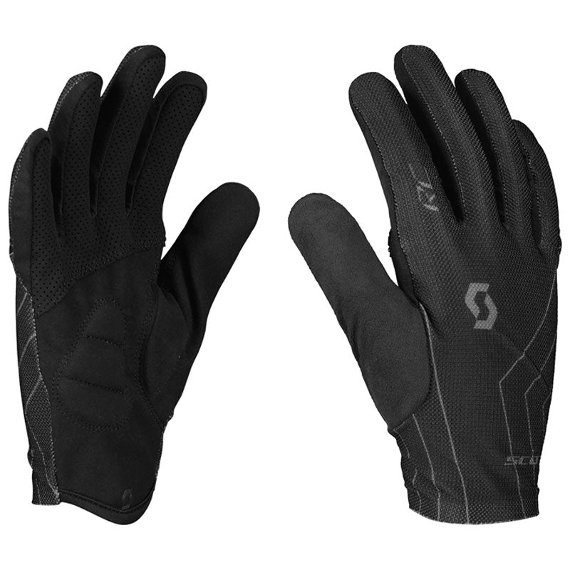 Adibike Team Full Finger Gloves grey - black