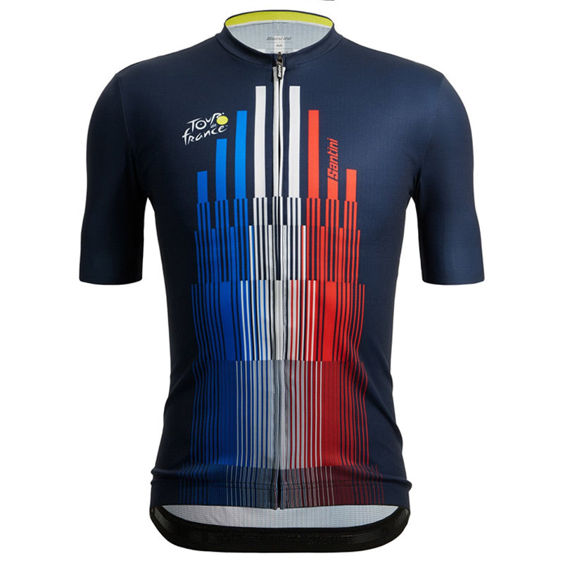 Adibike Tour de France Short Sleeve Jersey Trionfo blue - red