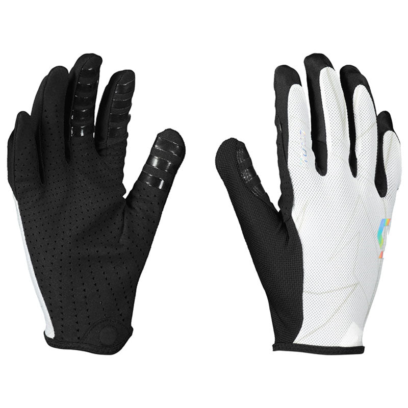 Adibike Traction Tuned Full Finger Gloves white - black