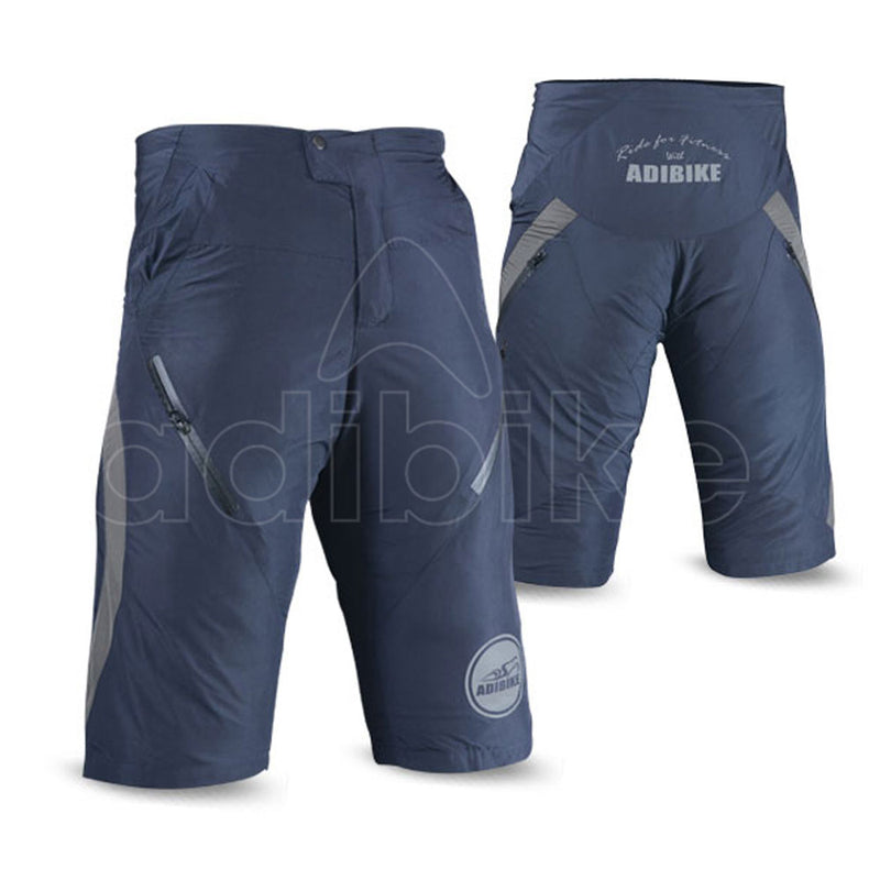 Baggy Style Men MTB Short Blue And Gray Side Panel