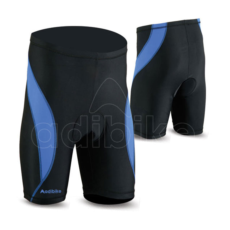 Cycling Shorts For Men Black & Blue Panel