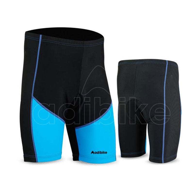 Ladies Cycling Short Black And Blue Bottom Panel