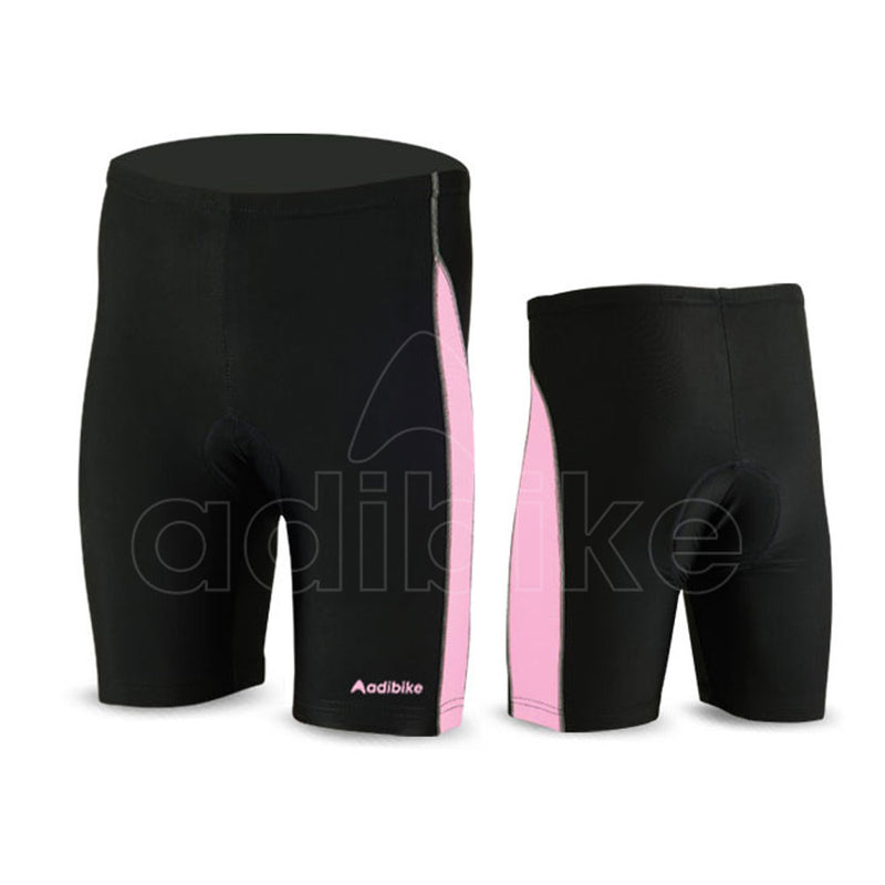 Ladies Cycling Short Black And Light Pink Side Panel