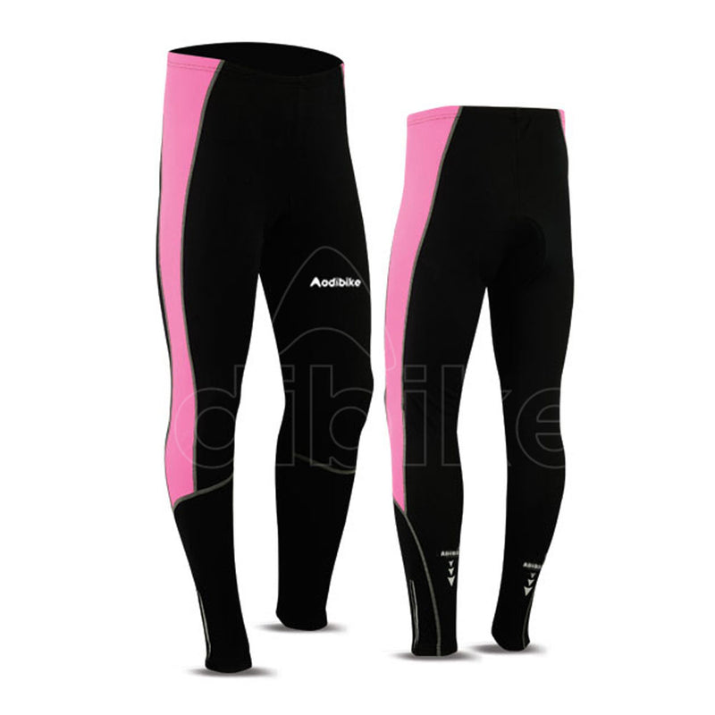 Ladies Cycling Trousers Black And Light Pink