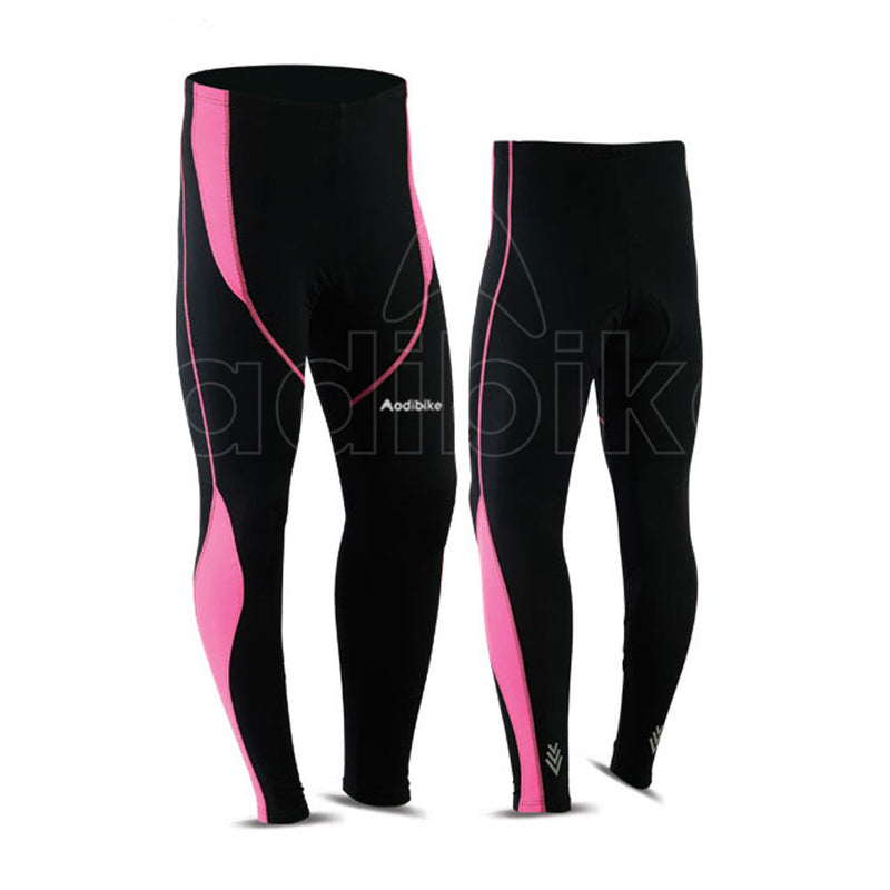 Ladies Cycling Trousers Black And Taffy Pink