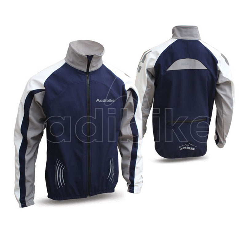 Men Cycling Jacket Blue And Fluorescent Grey