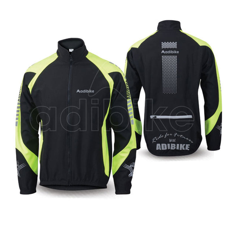 Men Cycling Jacket Fluorescent Green And Black
