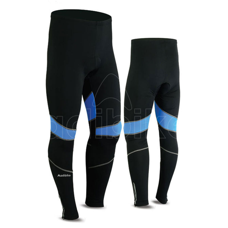 Men Cycling Trouser Black And Blue Panel