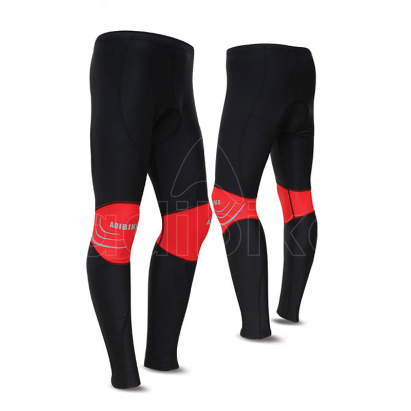 Men Cycling Trouser Black And Red Panel