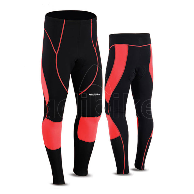 Men Cycling Trouser Black And Red Side Panel