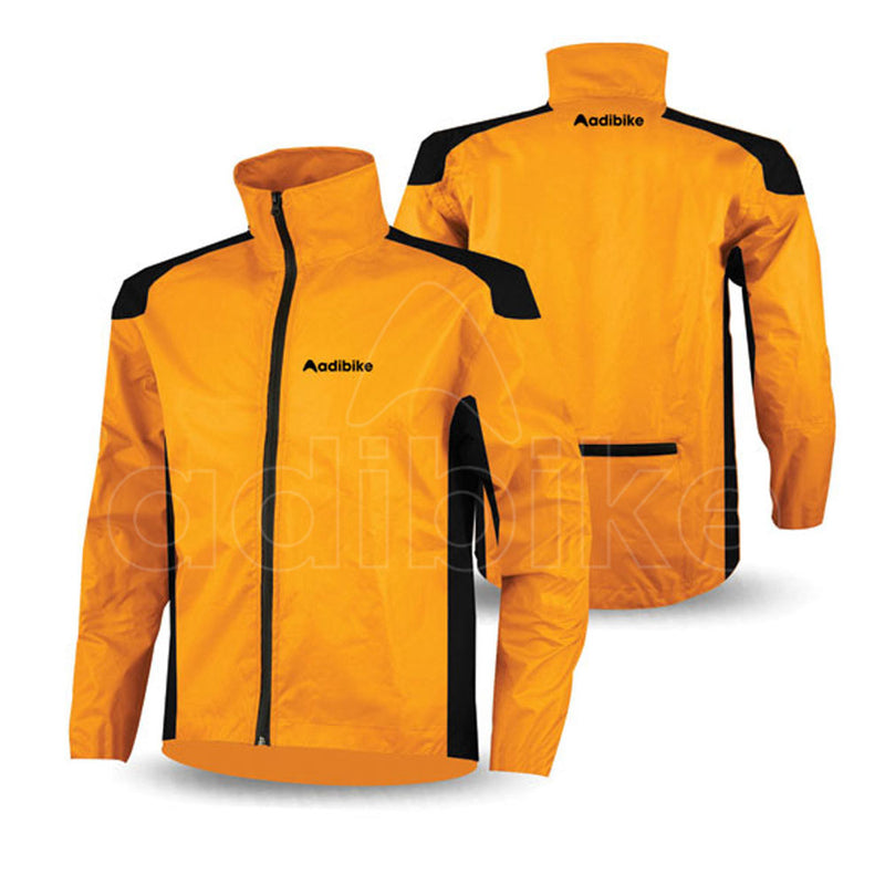 Men Rain Jacket Yellow And Black Panel